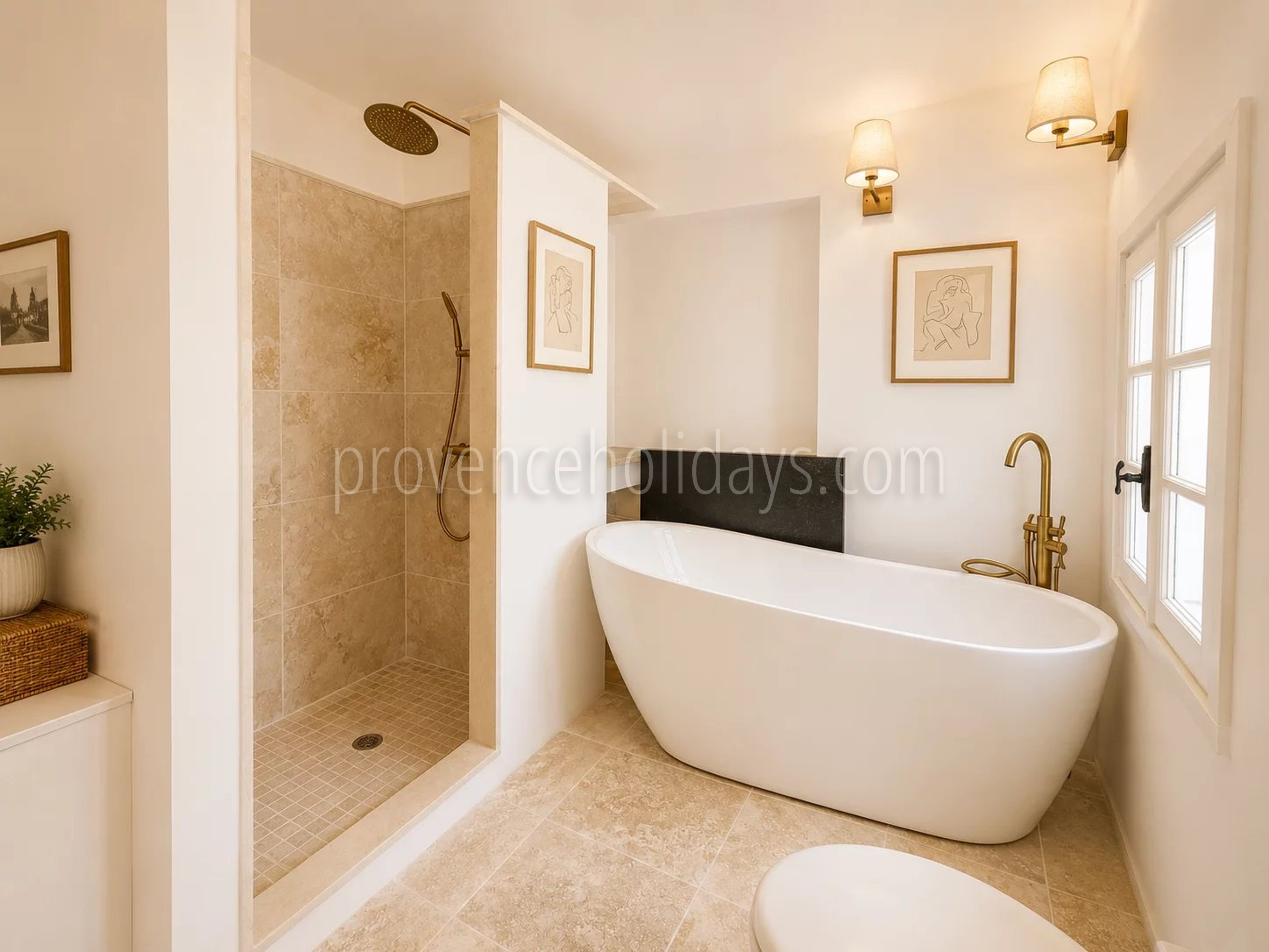 11 - Provençaals huis in Grimaud: Villa: Bathroom