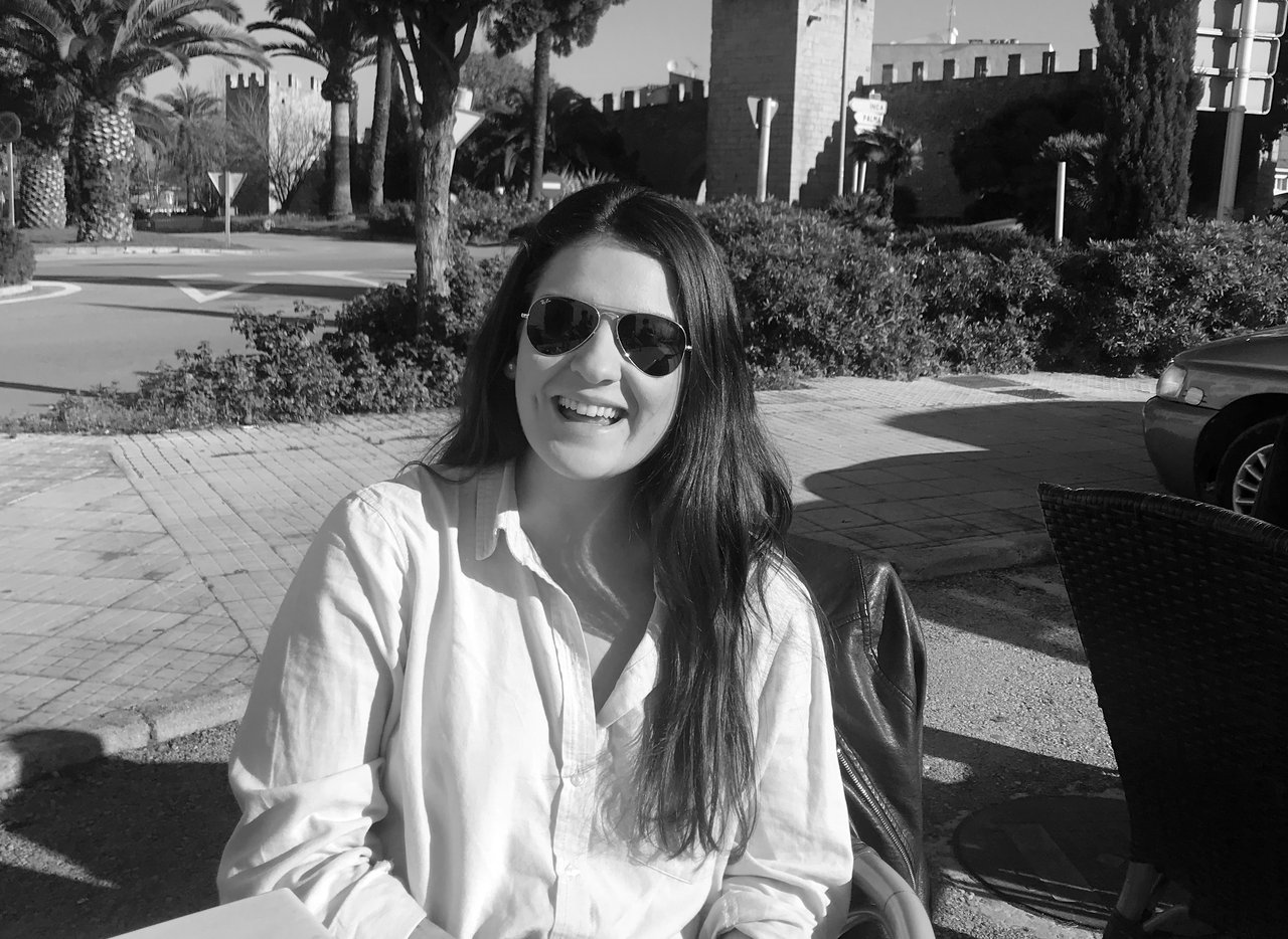 portrait happy woman smiling