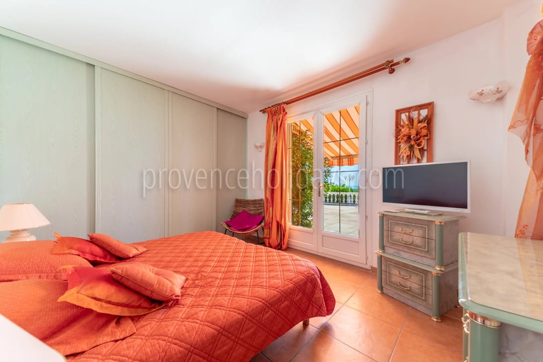 24 - Villa with pool in Cap Bénat: Villa: Bedroom