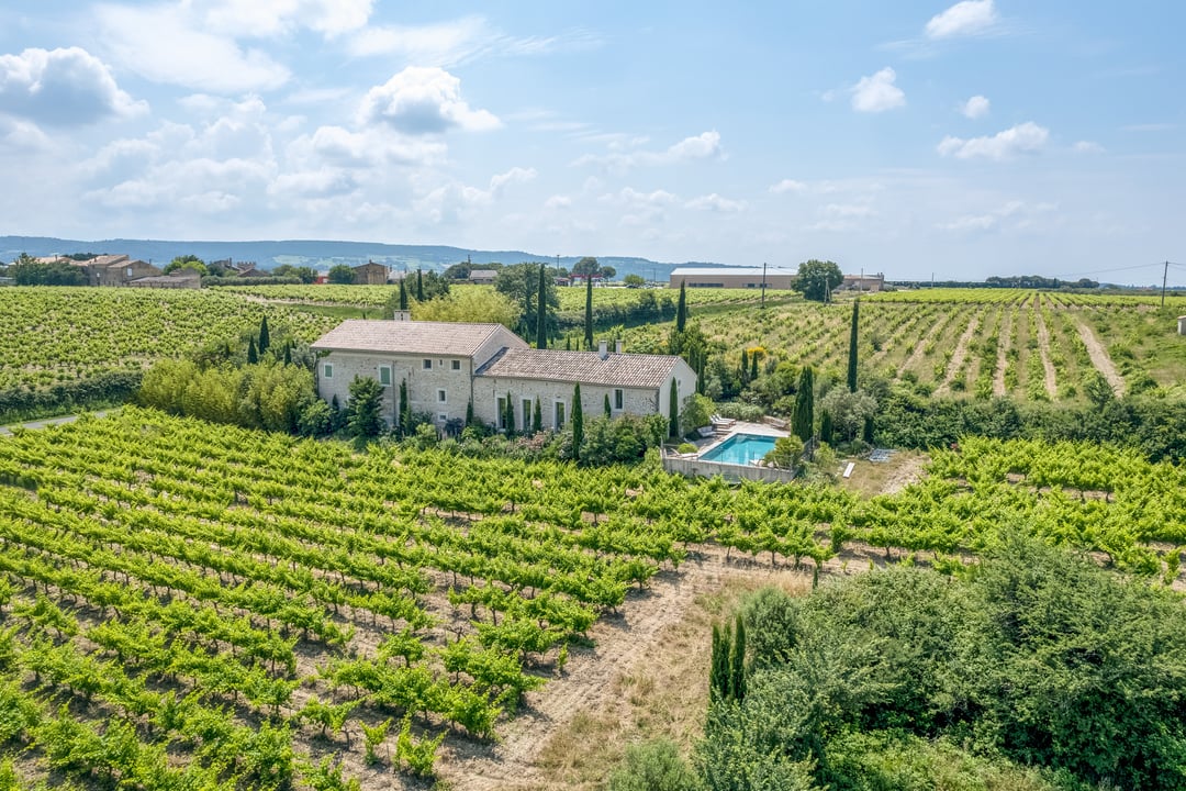 Renovated farmhouse with a heated pool