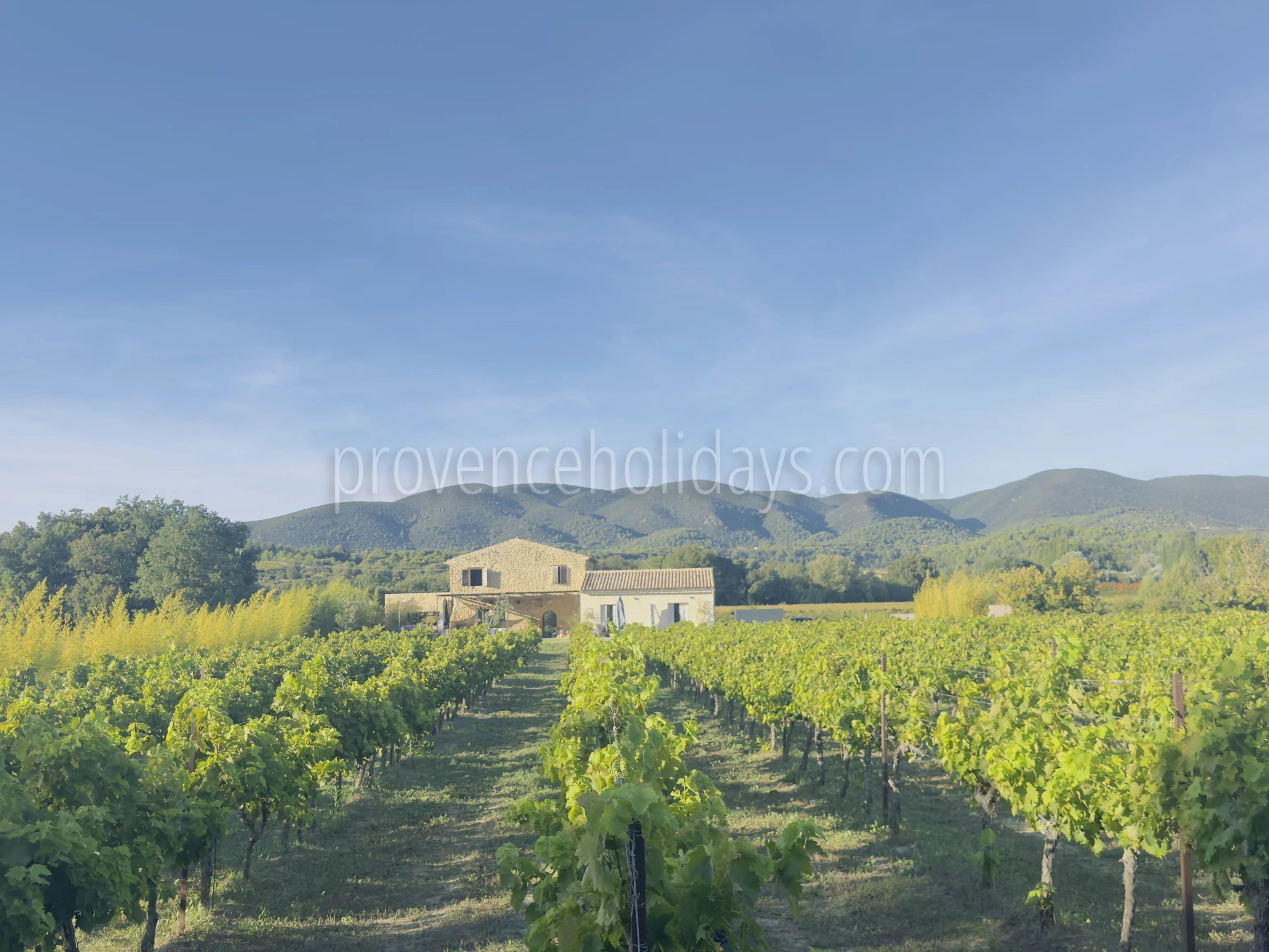 20 - FOR SALE – Charming property with a pool in Vaugines, near Lourmarin – panoramic view of the Luberon.: Villa: Exterior