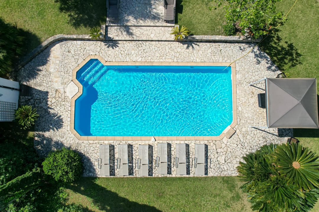 Elegant Belle Époque villa with swimming pool and sea view in Grimaud - Swimming Pool
