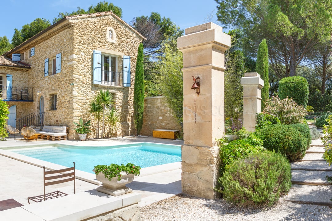 Family friendly Mas with view of the Luberon mountains - Swimming Pool