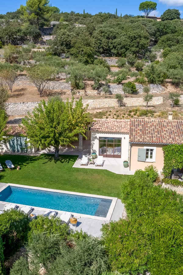 villa aerial shot